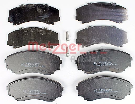 METZGER 1170375 Bremsbelagsatz, Scheibenbremse